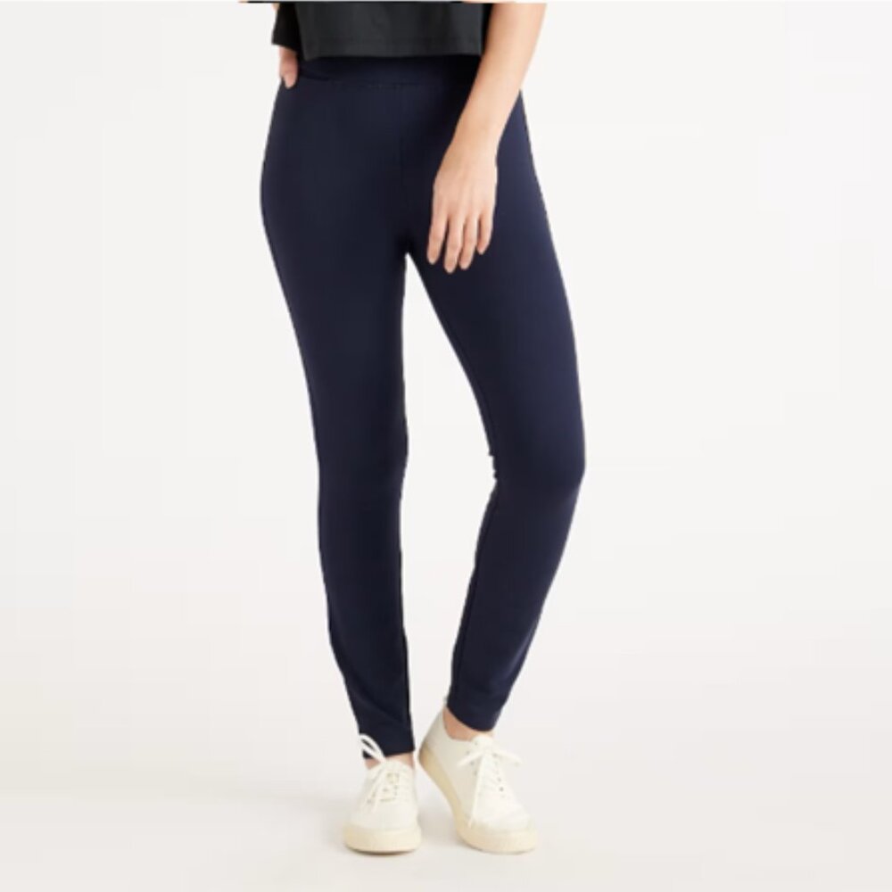 Quince Navy Blue Ponte Pants - Skinny Leg - XS Tall - 30" Inseam - NWOT
